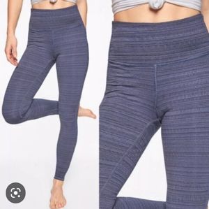 Athleta Jacquard Blue Chatarunga Leggings M